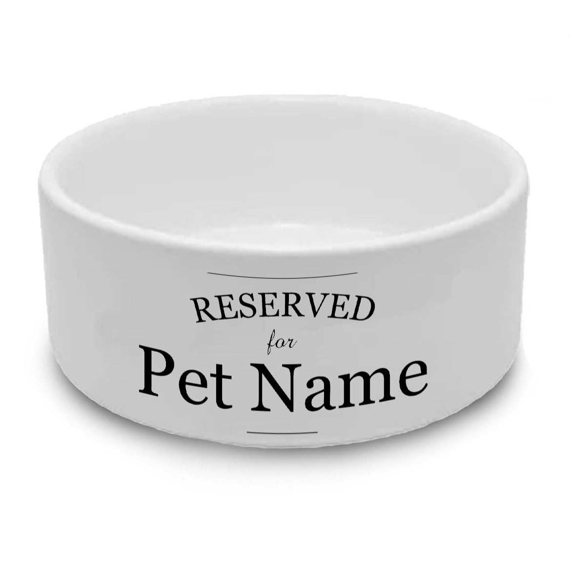 Personalised Cat Bowl with Reserved Design Image 1