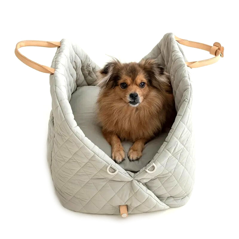 Quilted Pet Dog Car Seat Travel Carriers Prince Princess Petwear