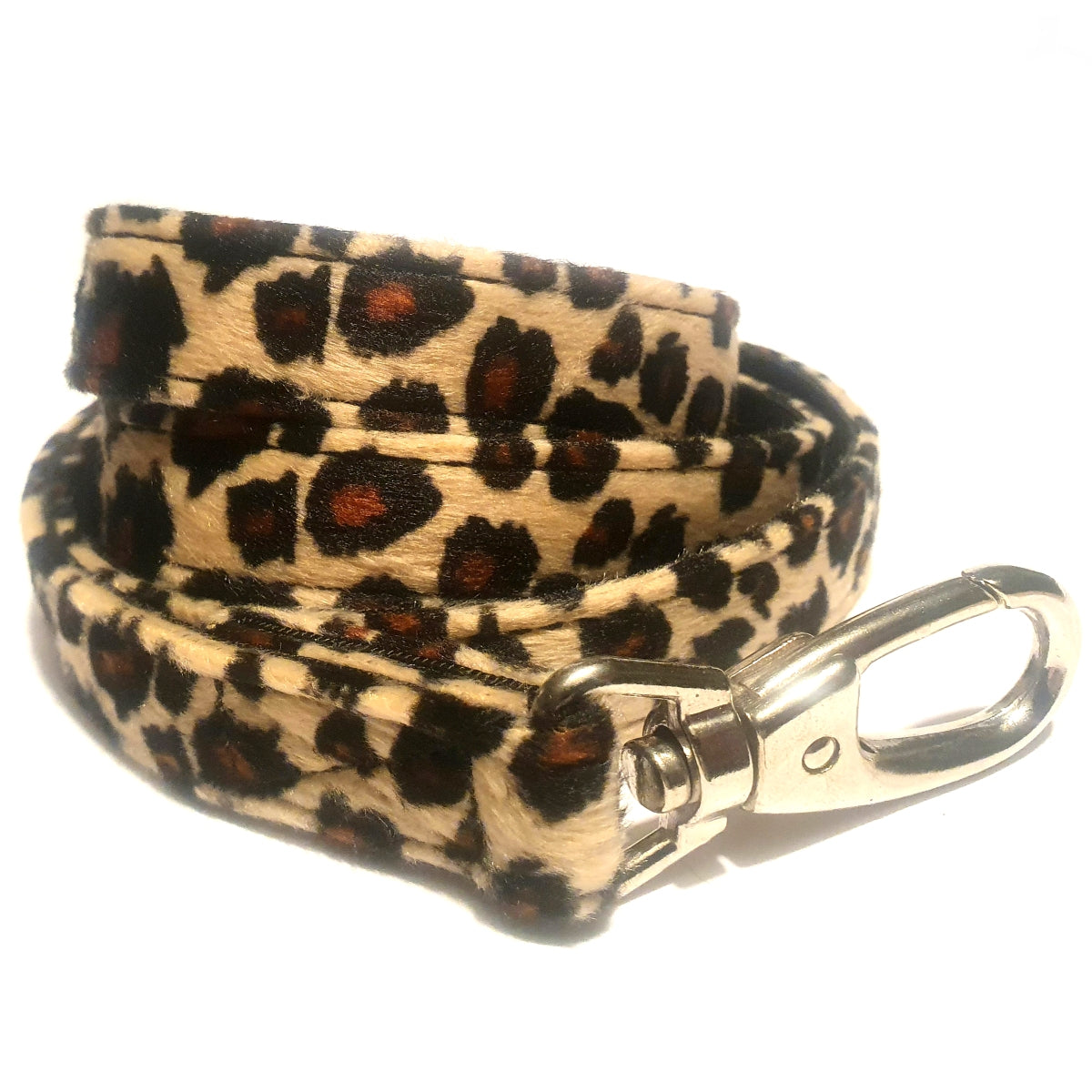 Leopard print dog store collar and lead